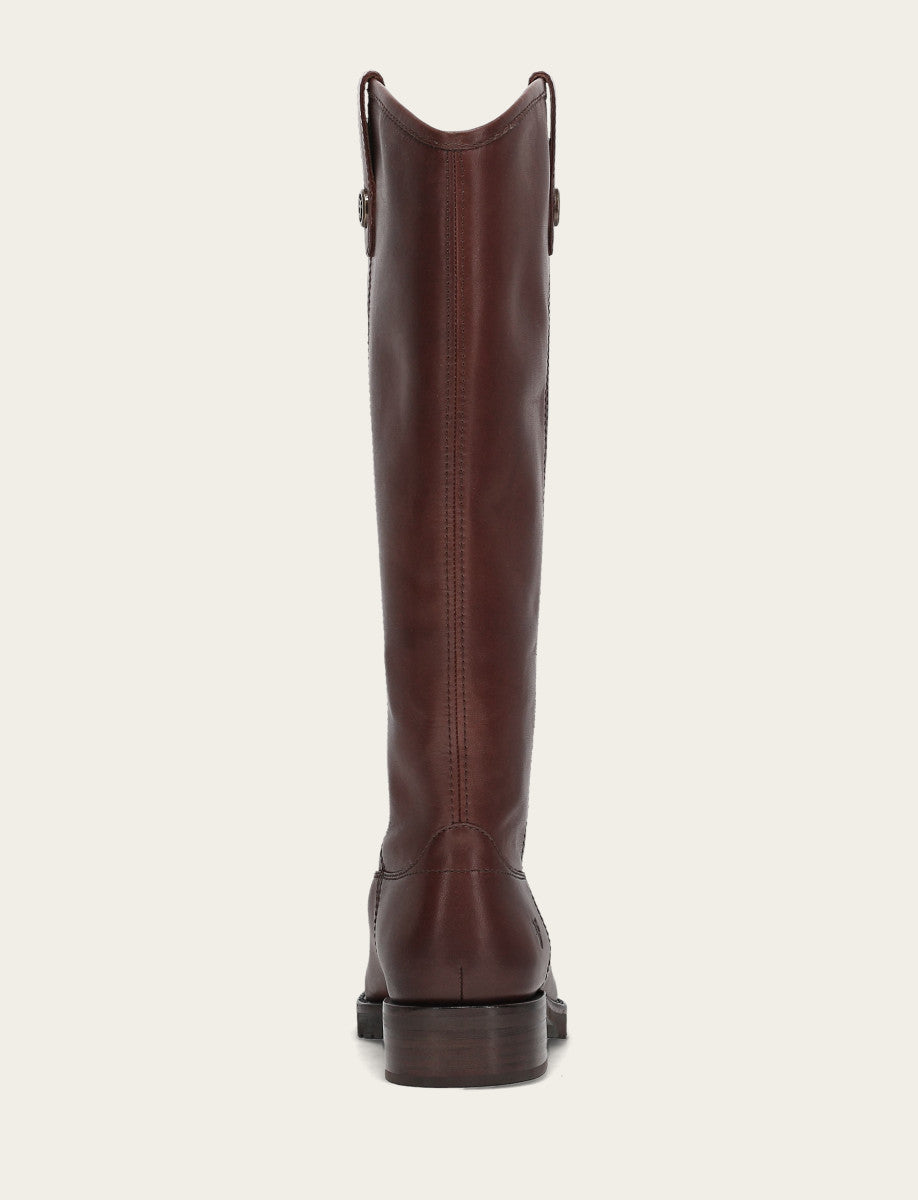 Women's Brown Melissa Lug Button Tall Boot