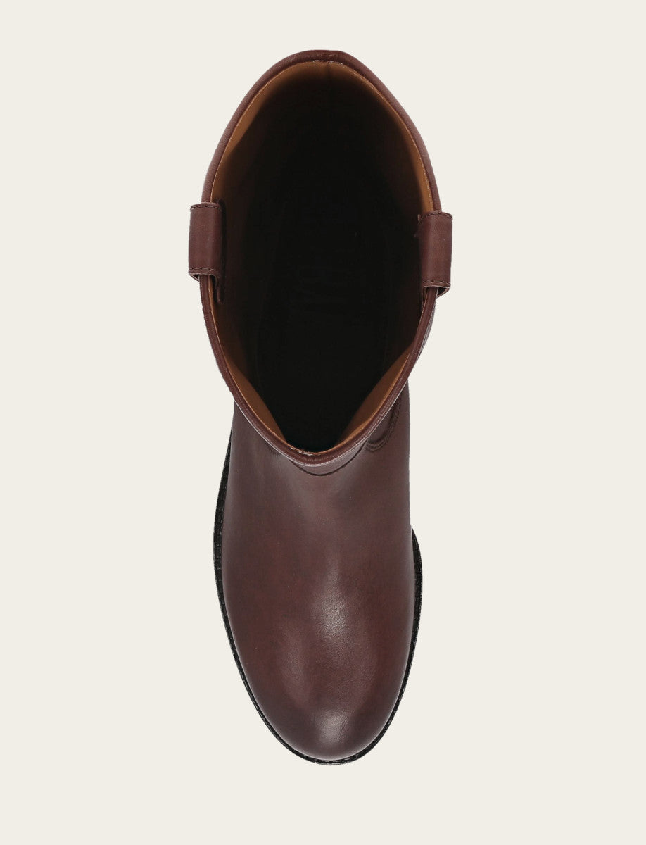 Women's Brown Melissa Lug Button Tall Boot