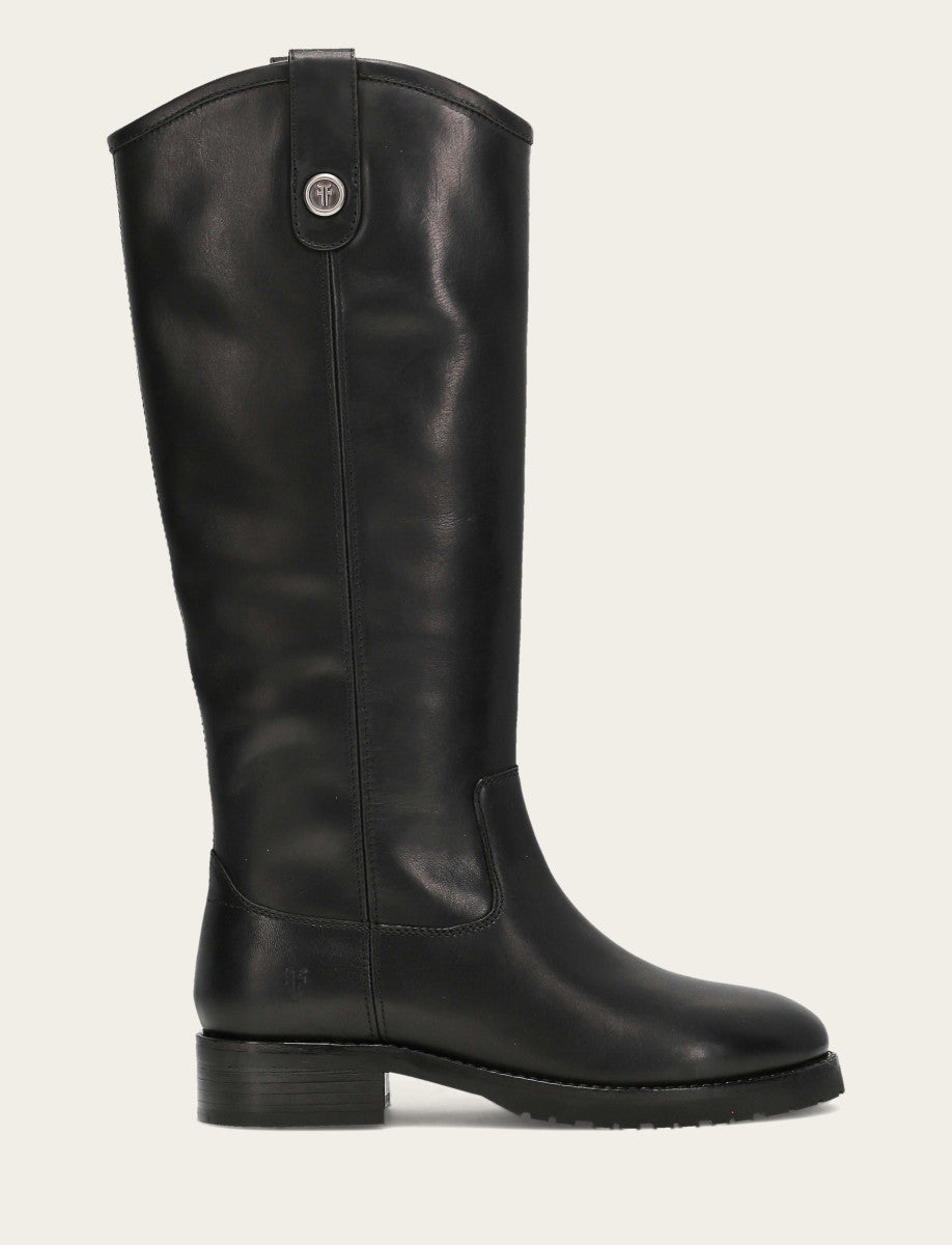 Women's Black Melissa Lug Button Tall Boot