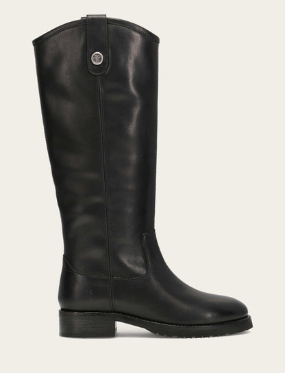 Women's Black Melissa Lug Button Tall Boot