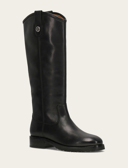 Women's Black Melissa Lug Button Tall Boot