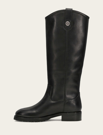 Women's Black Melissa Lug Button Tall Boot