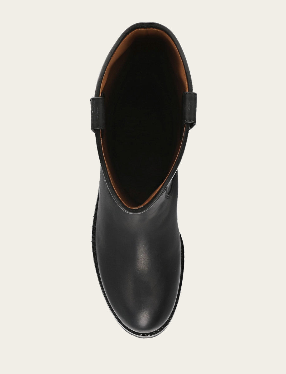 Women's Black Melissa Lug Button Tall Boot