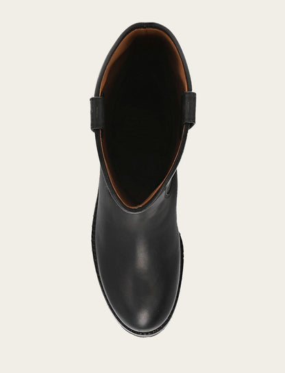 Women's Black Melissa Lug Button Tall Boot