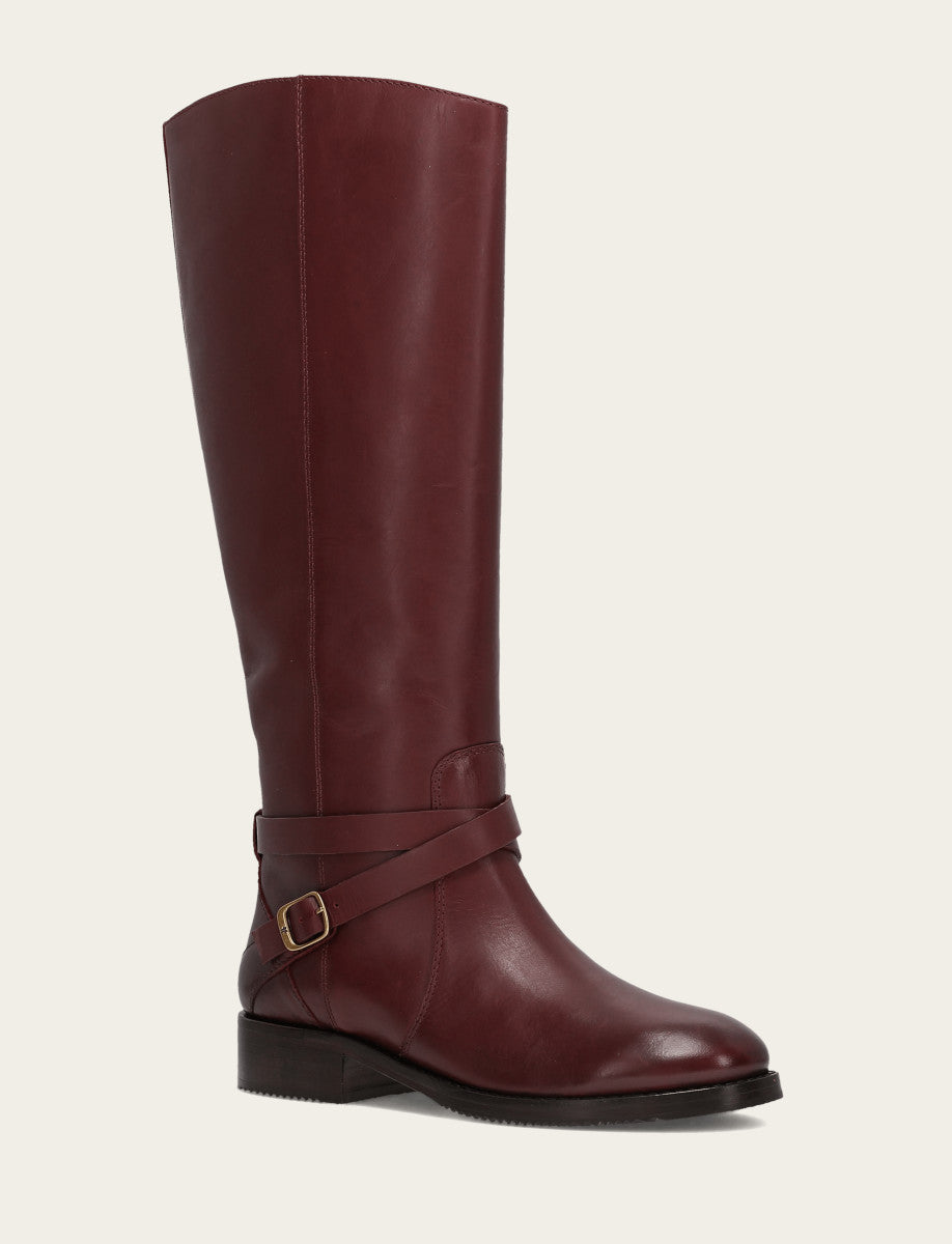 Women's Merlot Melissa Belted Riding Boot