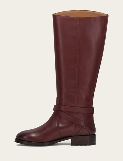 Women's Merlot Melissa Belted Riding Boot