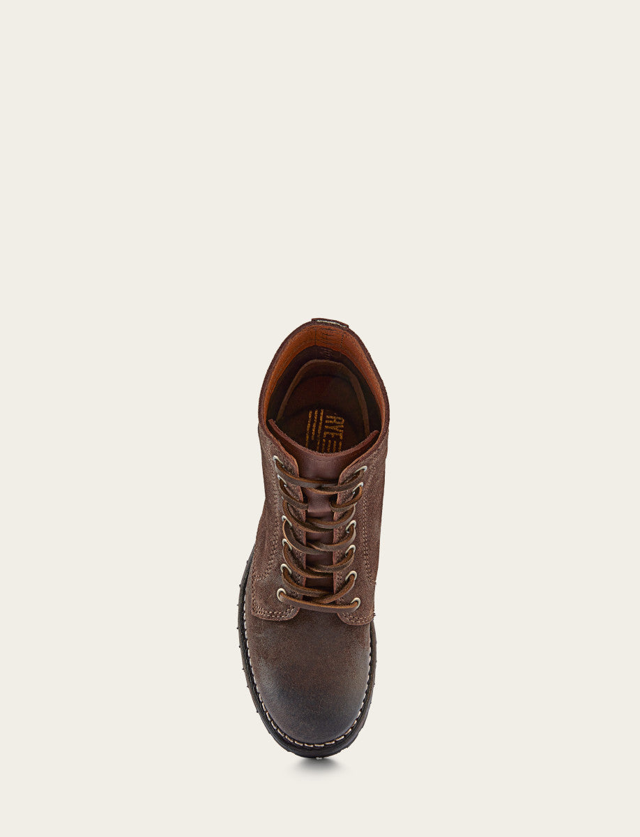 Women's Dark Brown Sabrina 6G Lace Up Boots