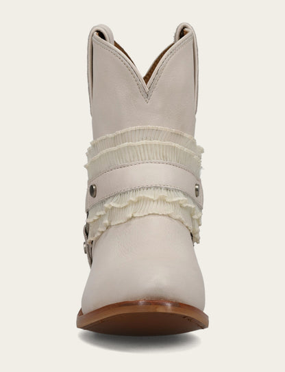 Women's Ivory Billy Harness Ruffle Boots