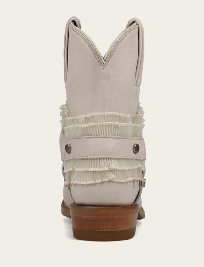 Women's Ivory Billy Harness Ruffle Boots