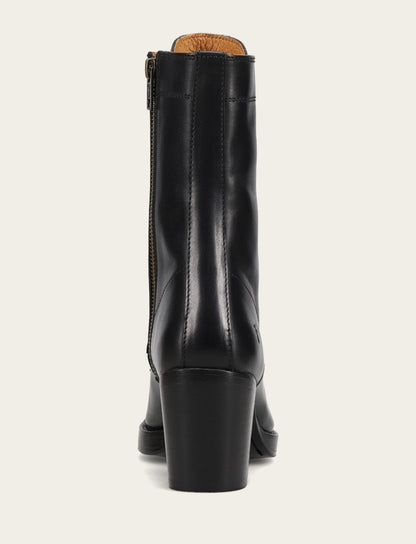 Women's Black Jean Lace Up Boot