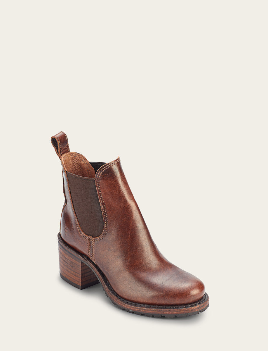 Women's Cognac Sabrina Chelsea Boots