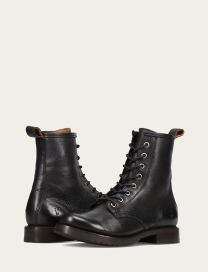 Women's Black Veronica Flex Combat Booties
