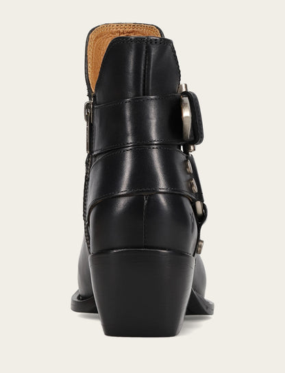 Women’s Black Sacha Multi-Strap Ankle Booties