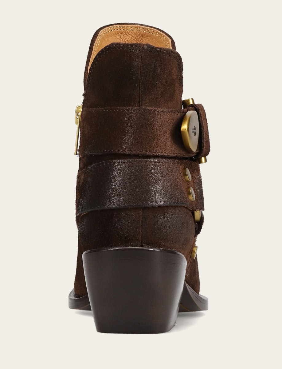 Women's Chocolate Sacha Multi Strap Booties