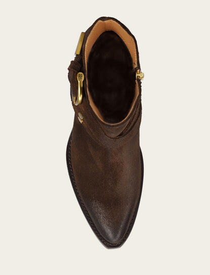 Women's Chocolate Sacha Multi Strap Booties