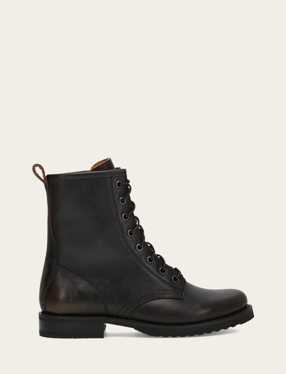Antique Brown Veronica Flex Combat Boot