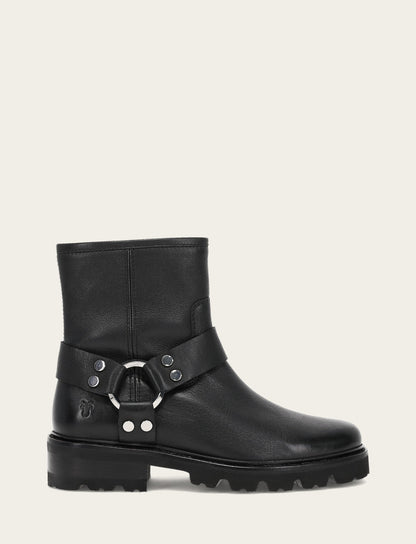 Women's Black Olivia Harness Short Booties