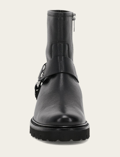 Women's Black Olivia Harness Short Booties