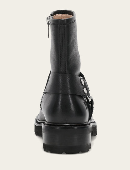 Women's Black Olivia Harness Short Booties