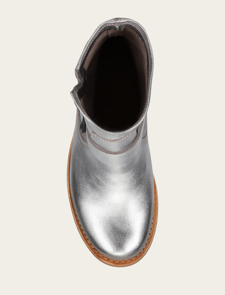 Women's Silver Veronica Flex Booties