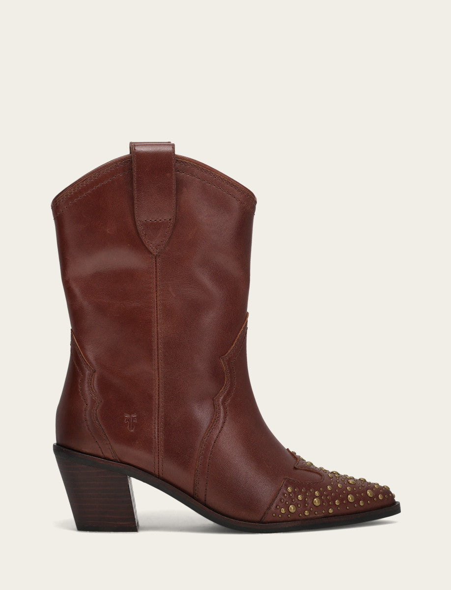 Women's Saddle Sara Wingtip Stud Western Boots