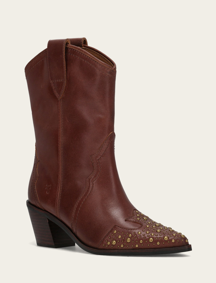 Women's Saddle Sara Wingtip Stud Western Boots