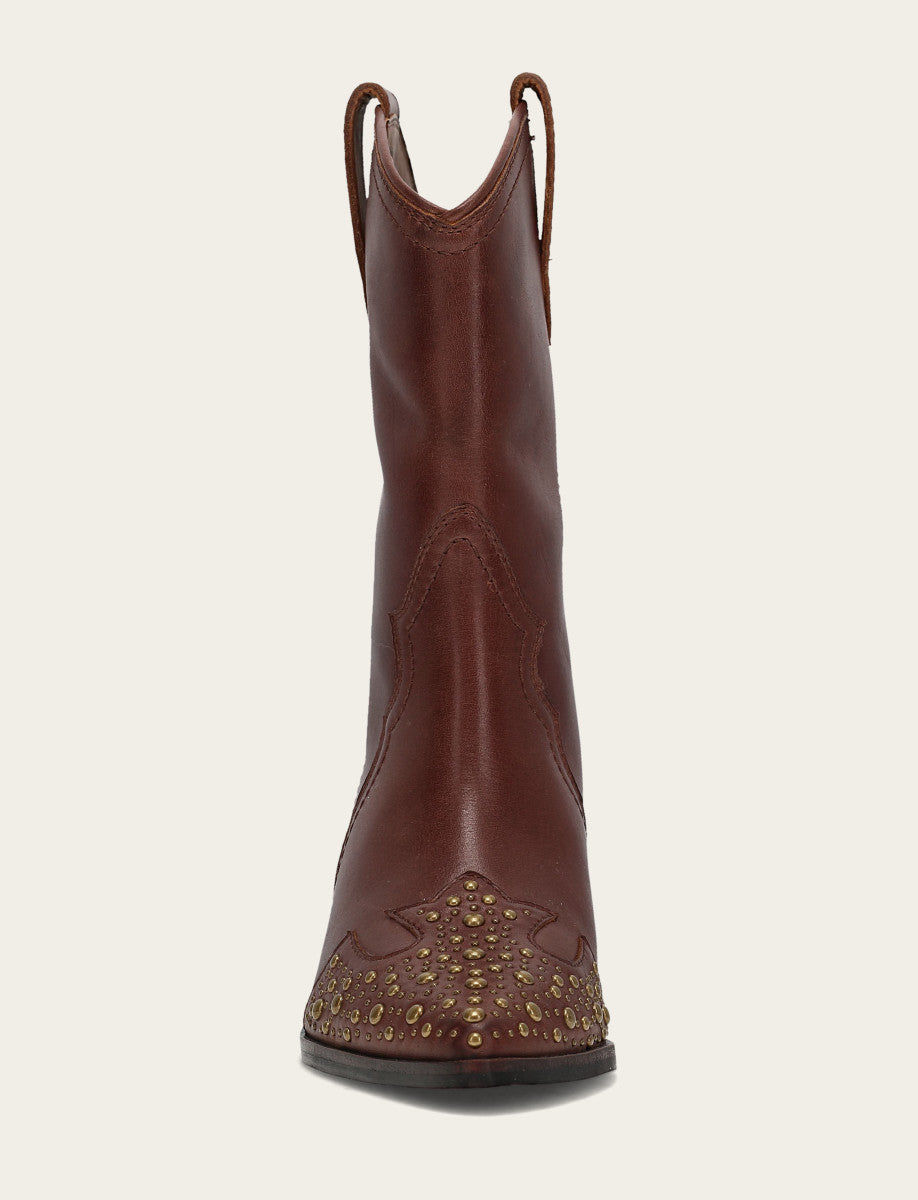 Women's Saddle Sara Wingtip Stud Western Boots