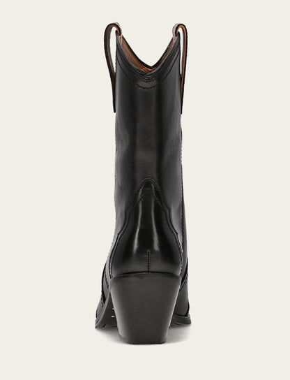 Women's Black Sara Wingtip Stud Boot