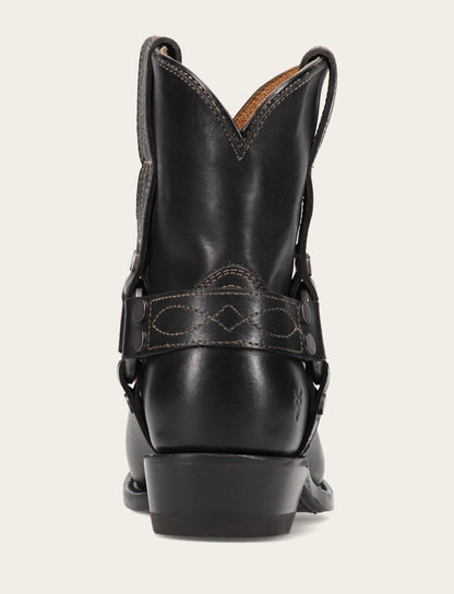 Women's Black Billy Short Harness Booties