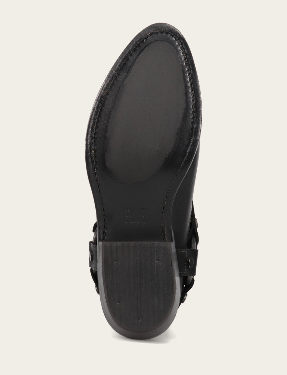 Women's Black Billy Short Harness Booties