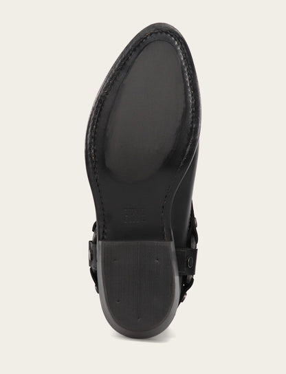 Women's Black Billy Short Harness Booties