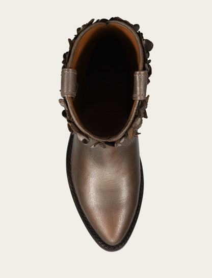Women's Metallic Stone Billy Flower Boot