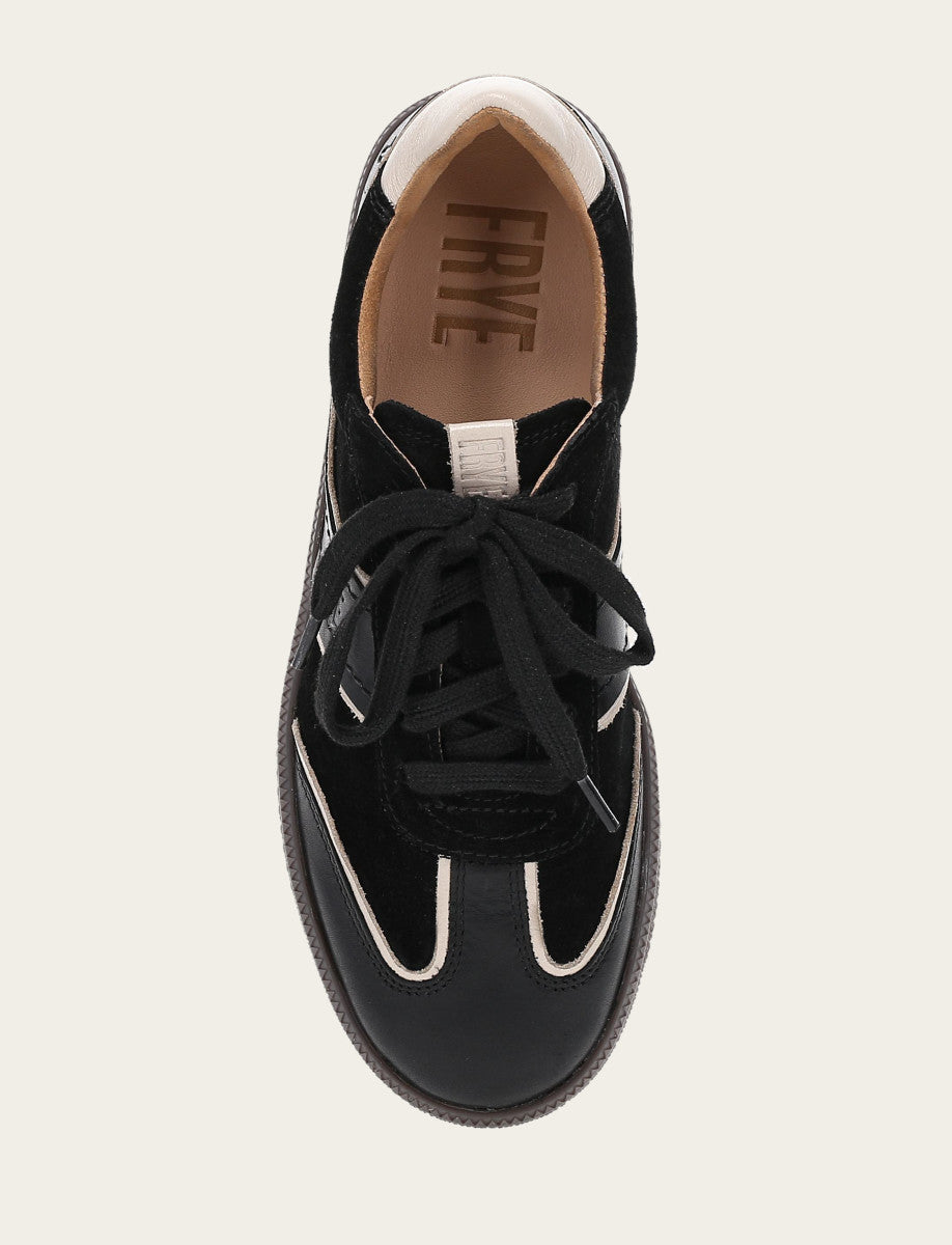 Women's Black Milly Low Lace Sneakers