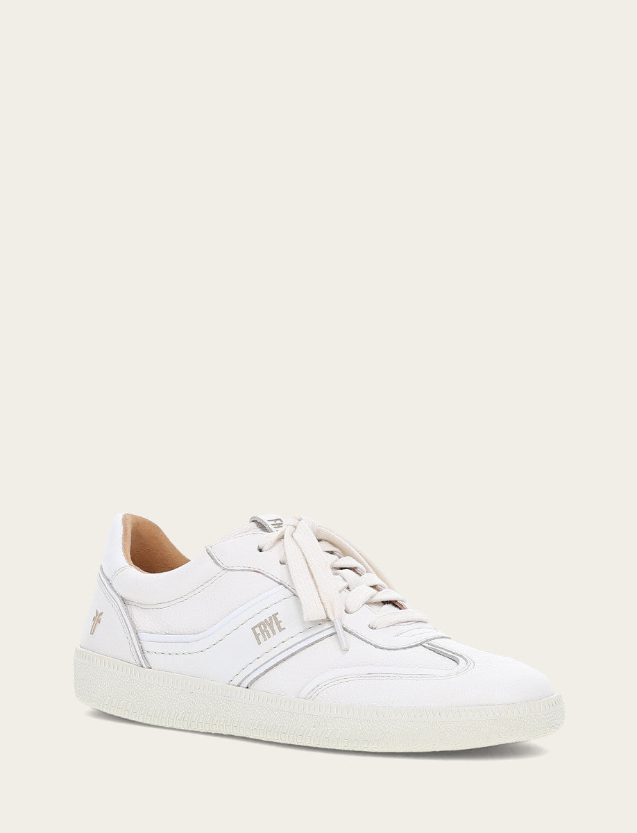 Women's White Milly Low Lace Sneakers