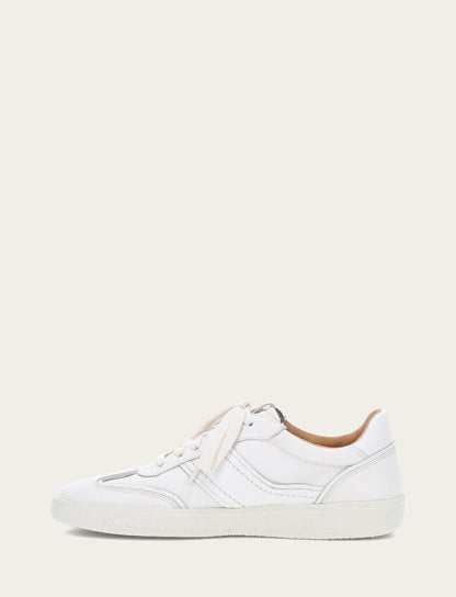 Women's White Milly Low Lace Sneakers