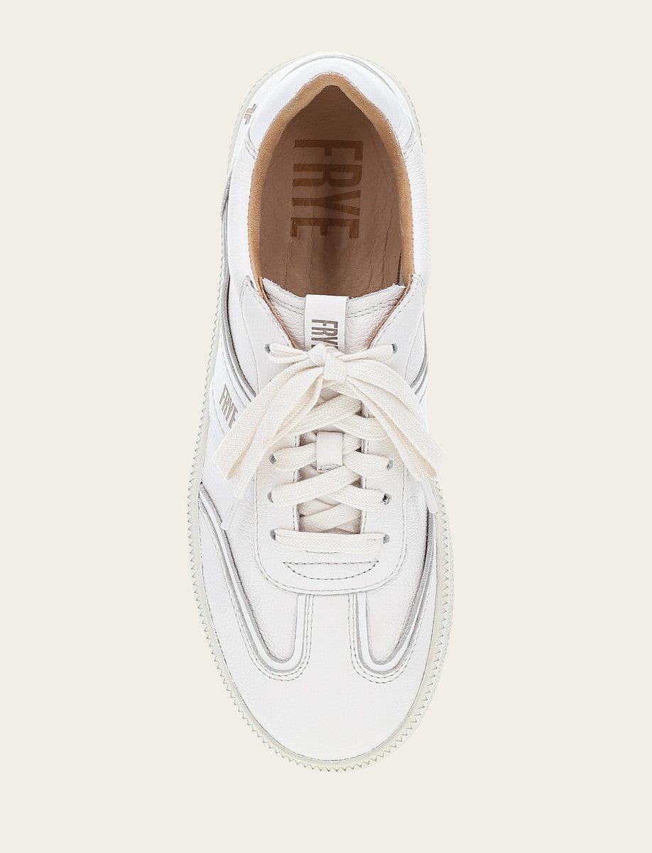 Women's White Milly Low Lace Sneakers