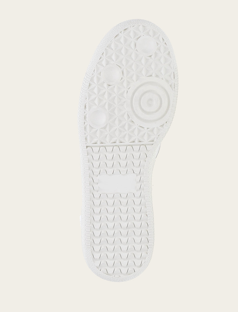 Women's White Milly Low Lace Sneakers