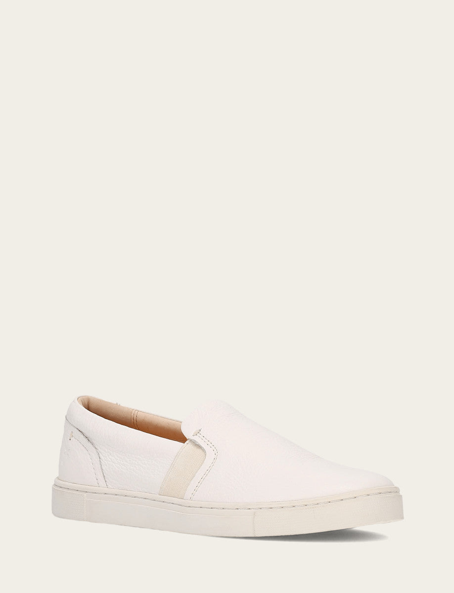 Women's White Ivy Slip On Sneakers
