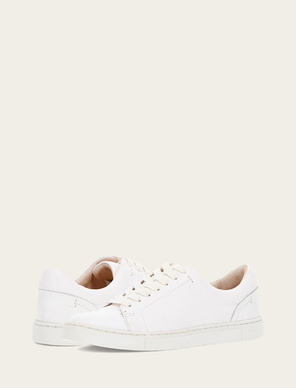 Women's White Ivy Low Lace Sneakers