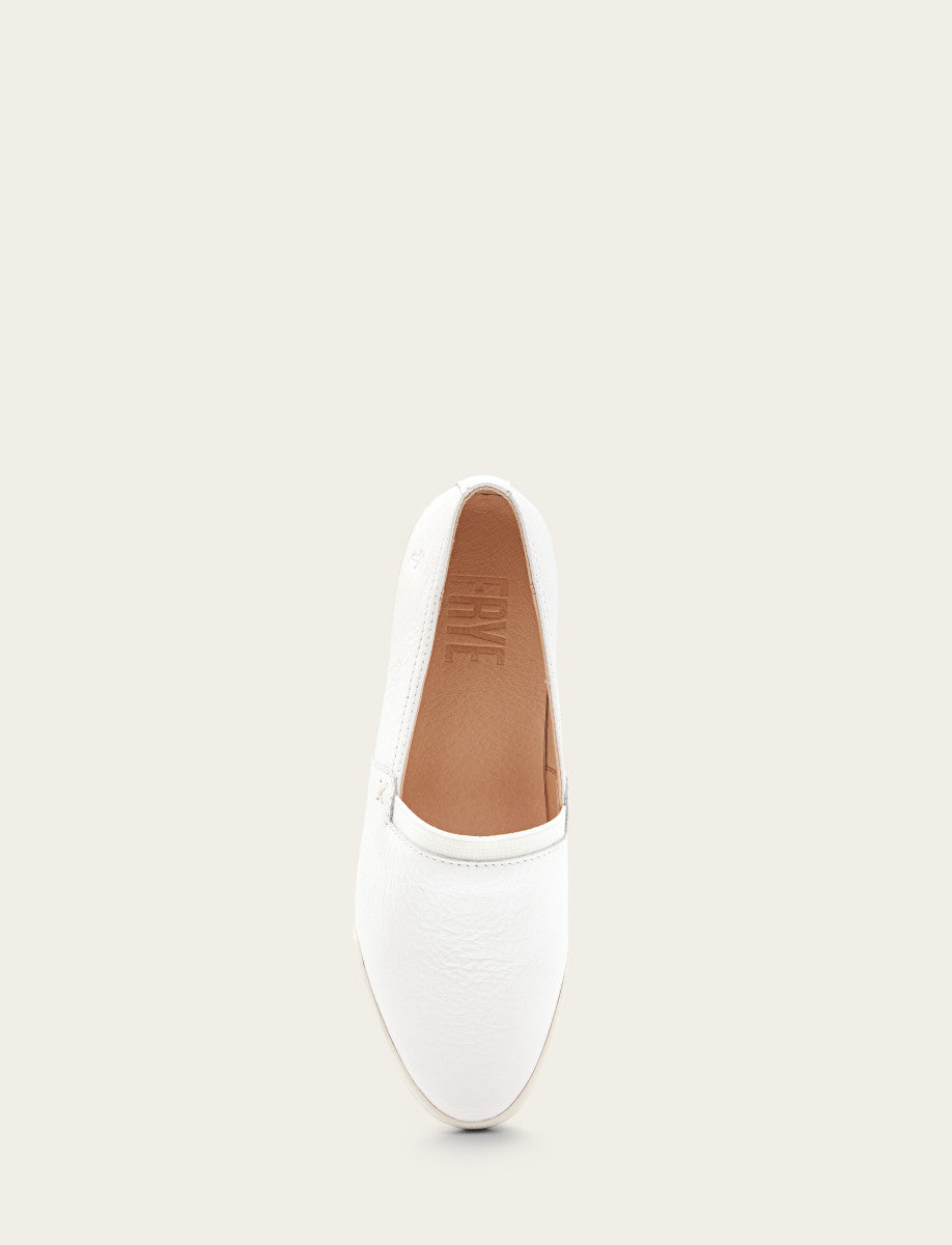 Women's White Melanie Slip On Sneakers