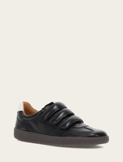 Women's Black Milly 3 Strap Sneakers