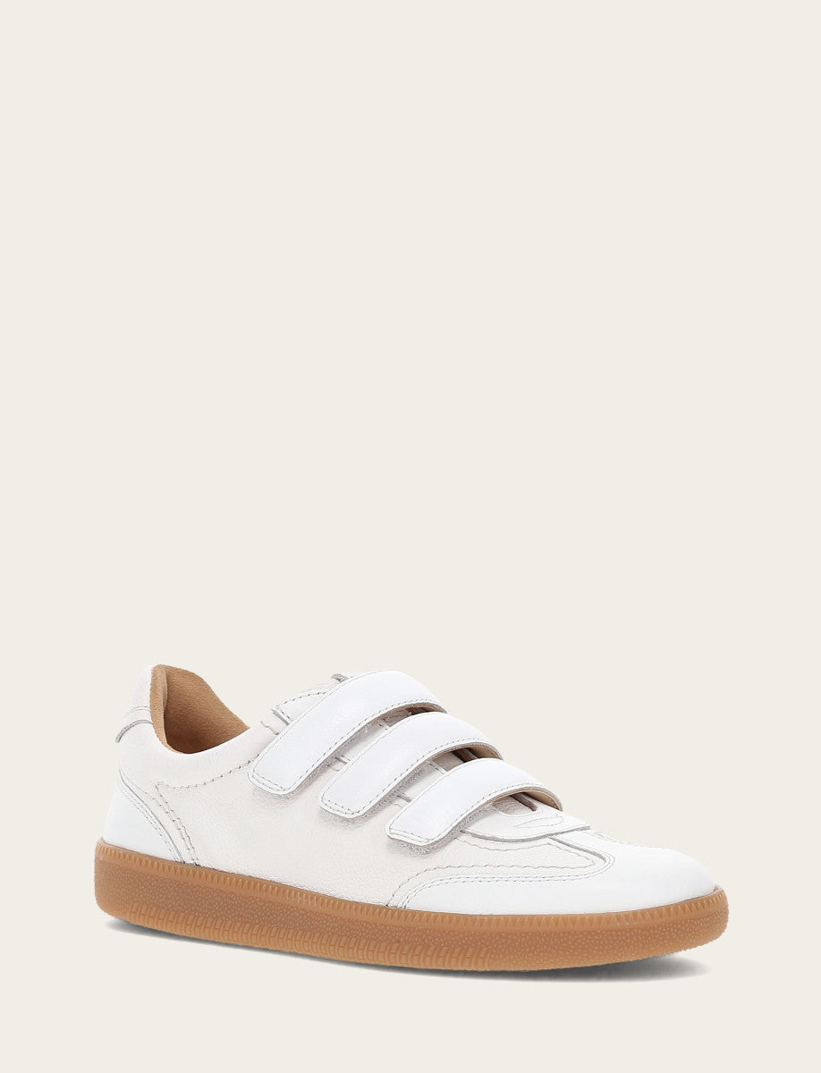 Women's White Milly 3 Strap Sneakers