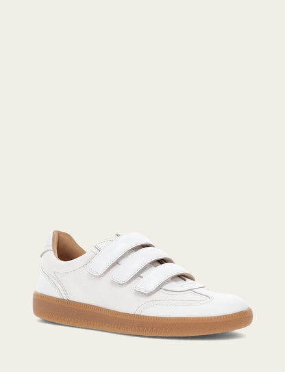 Women's White Milly 3 Strap Sneakers