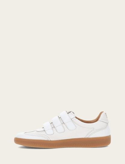 Women's White Milly 3 Strap Sneakers