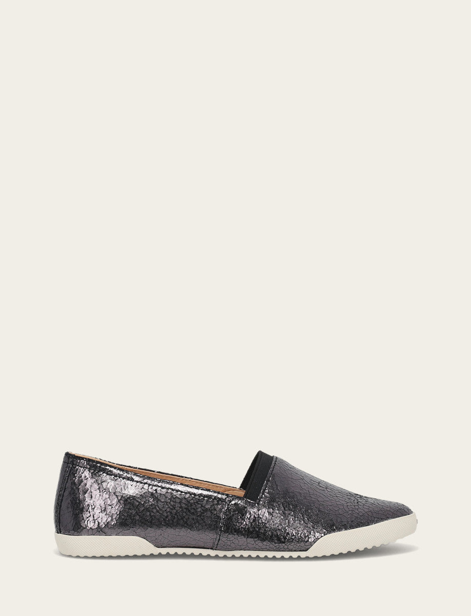 Women's Pewter Mirror Melanie Slip On Sneakers