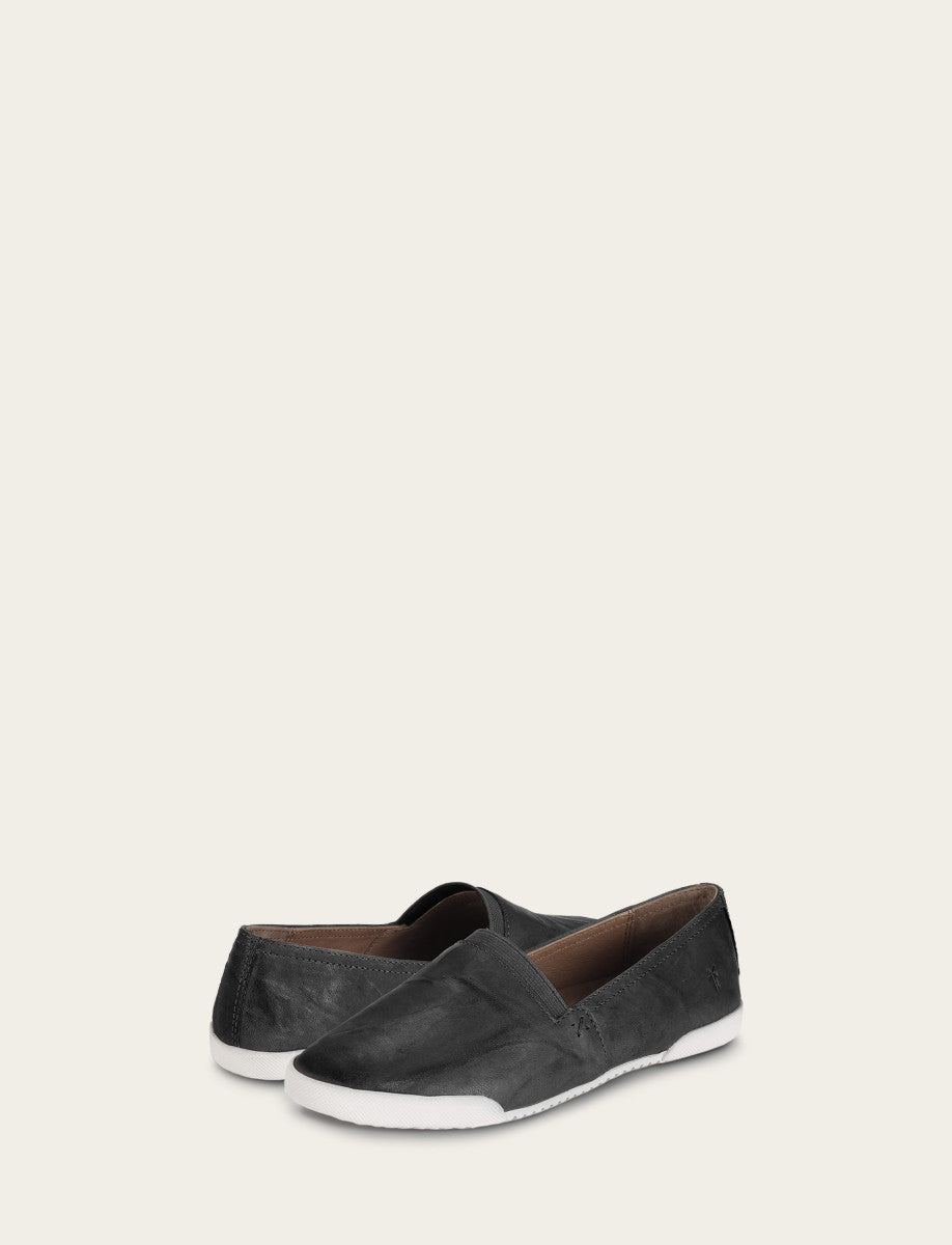 Women's Black Melanie Slip On Sneakers
