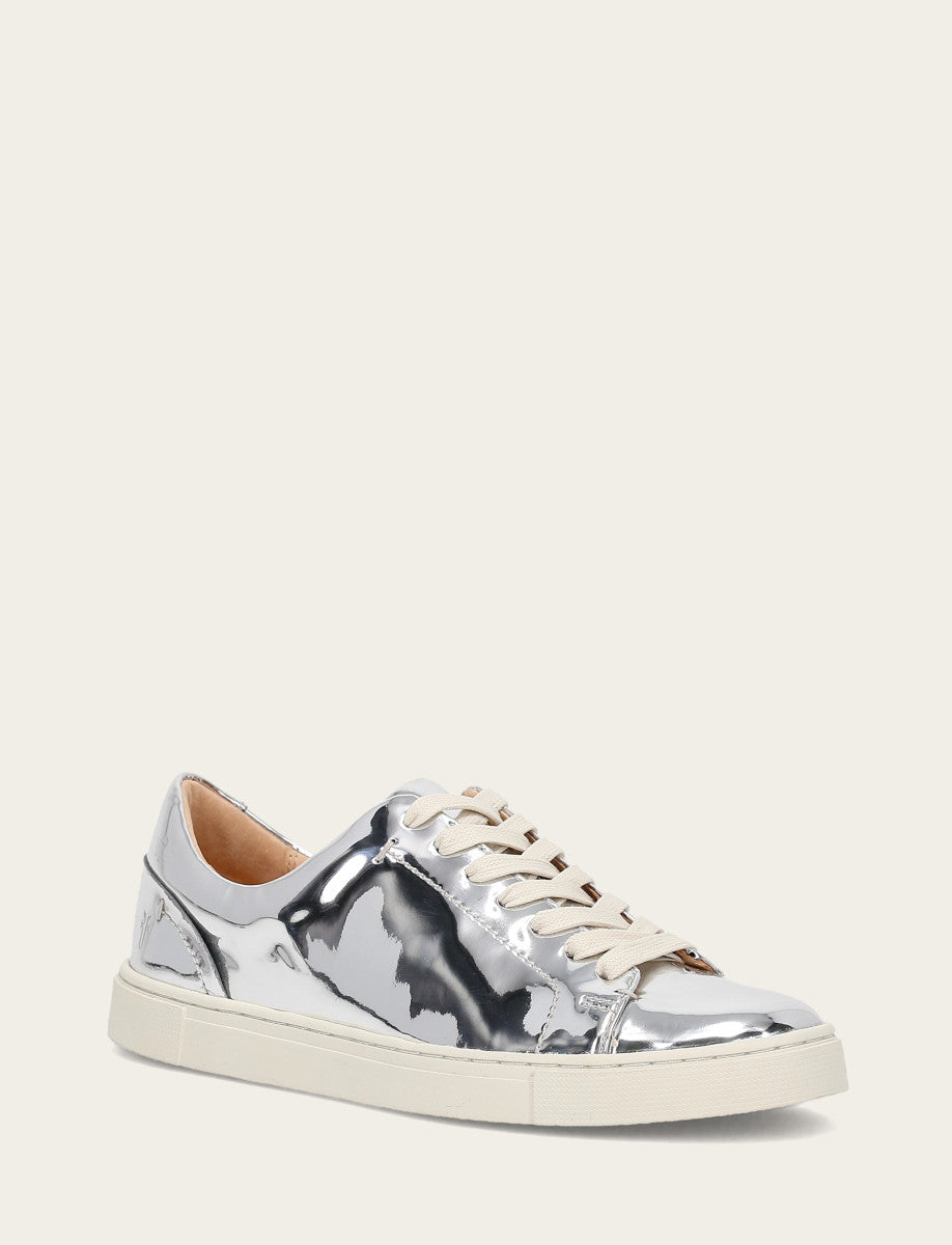 Women's Silver Ivy Low Lace Slip On Sneakers