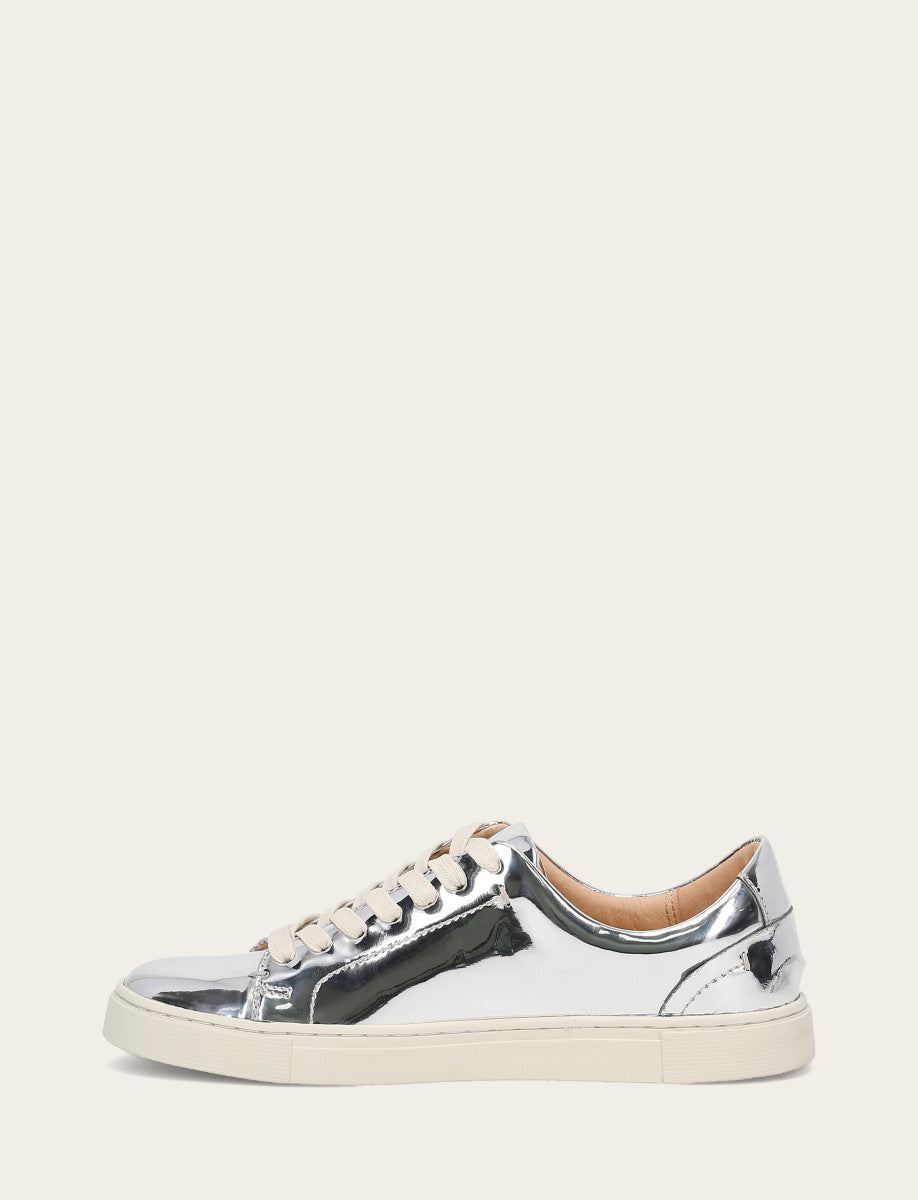 Women's Silver Ivy Low Lace Slip On Sneakers