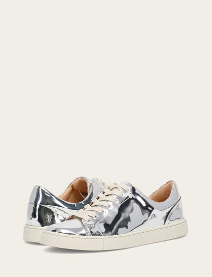 Women's Silver Ivy Low Lace Slip On Sneakers