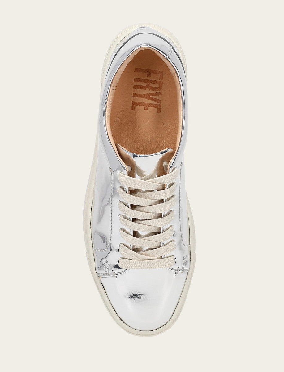 Women's Silver Ivy Low Lace Slip On Sneakers